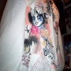 Handpainted Jacket detail