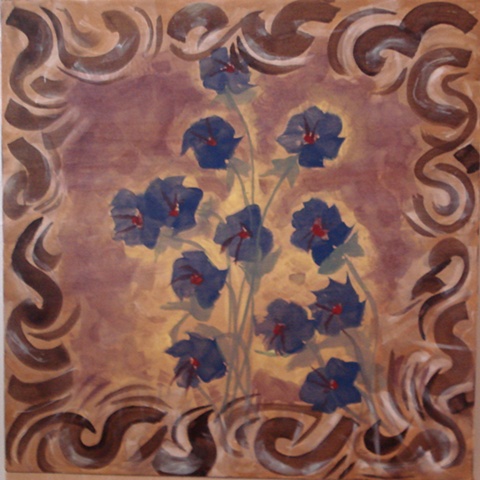 blue poppies