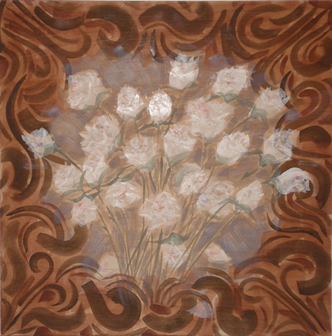 white roses