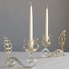 Gold Leaf Candle Holder