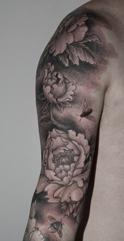 Japanese flower sleeve