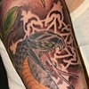 Rose and cobra sleeve.
