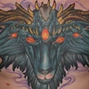 Three headed goat chestpiece