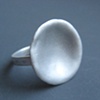 Orecchiette Ring with Garnet