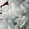 Untitled (Gray and Crimson)