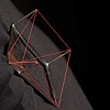 Red Open Perspective Brooch