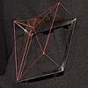 Red Open Perspective Brooch