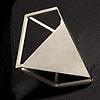 Two-Sided Cube Brooch