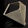 Three-Sided Cube Brooch