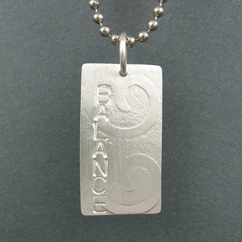 Sterling Silver Balance Tag