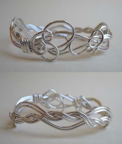 Silver Woven Cuff