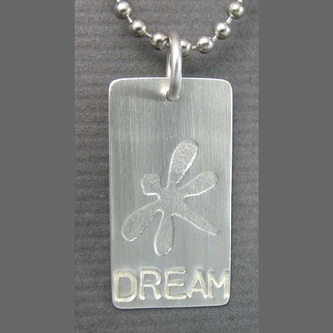 Sterling Silver Dream Tag