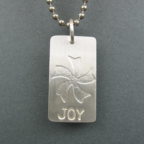 Sterling Silver Joy Tag
