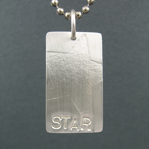 Sterling Silver Star Tag