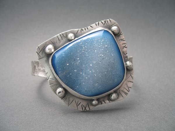 Blue Drusy Cuff