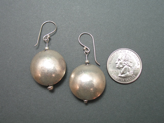 Large Hollow Bead Earrings