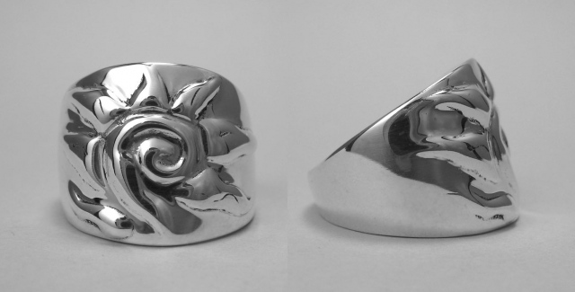 Sunflower Silver Ring