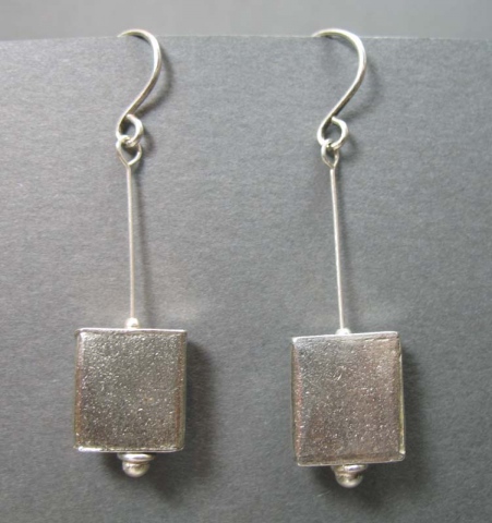 Silver Square Dangle