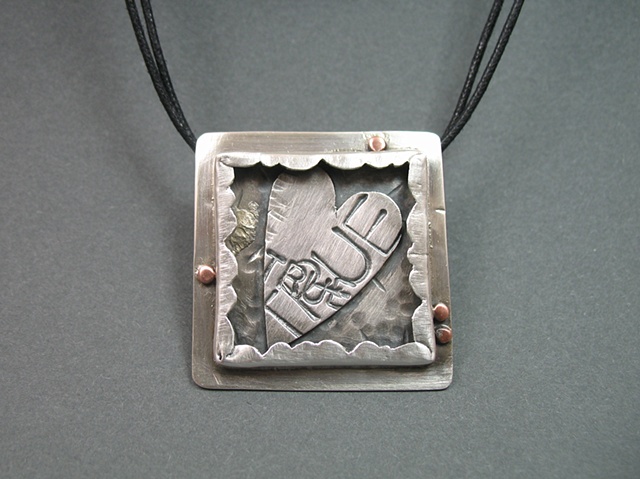 Silver True Love Pendant