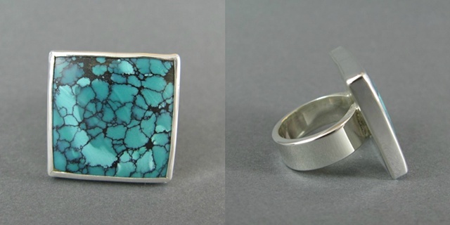 Square Turquoise Ring
