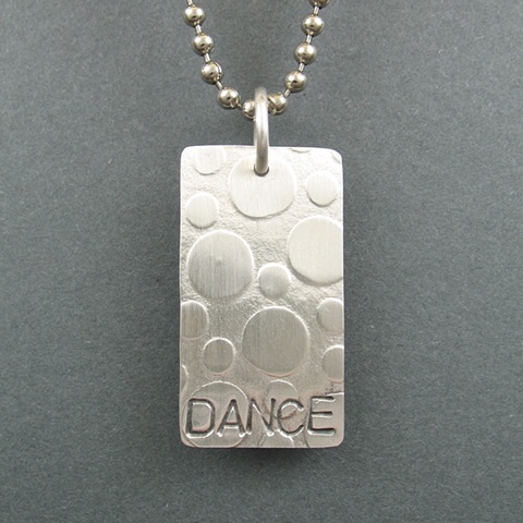 Sterling Silver Dance Tag