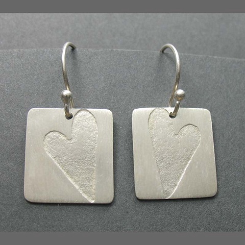 Silver Heart Earrings