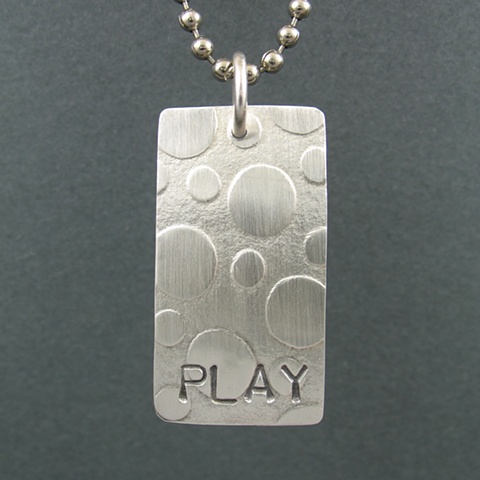 Sterling Silver Play Tag