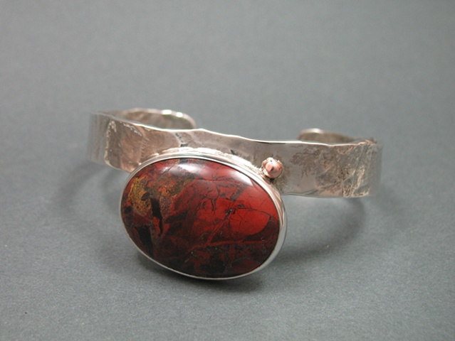 Textured Breciated Jasper Cuff