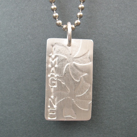 Sterling Silver Imagine Tag