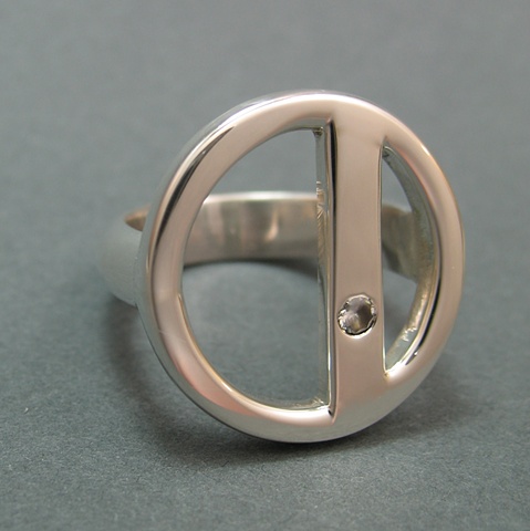 Silver Ring with CZ
