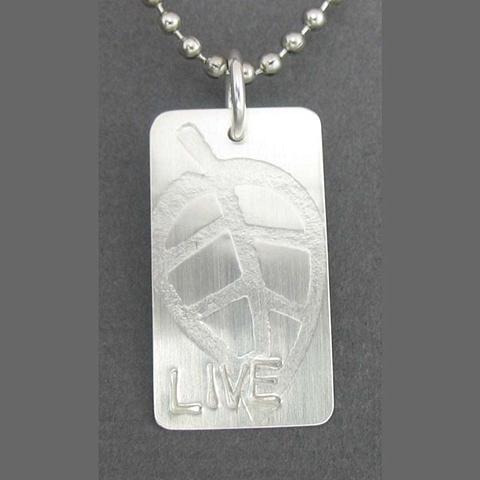 Sterling Silver Live Tag