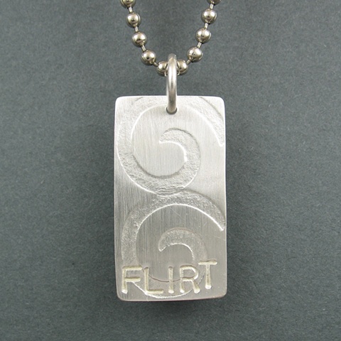 Sterling Silver Flirt Tag