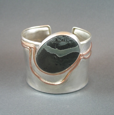 Limestone With Copper Cuff