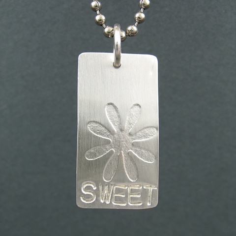 Sterling Silver Sweet Tag
