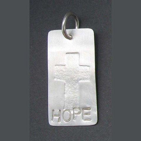 Sterling Silver Hope Tag