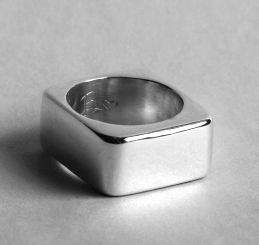 Square Silver Ring