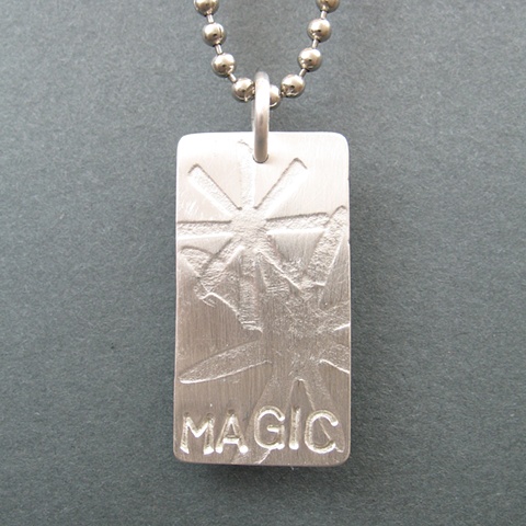 Sterling Silver Magic Tag