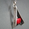 Red Coral Teepee Pendant