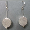 Silver Disc Dangle