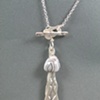 Silver and Botswana Agate Pendant