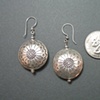 Large Round Flower Bead Earrings