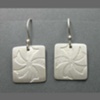 Silver Pinwheel Earrings