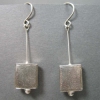 Silver Square Dangle