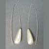 Silver Long Dangle Tear