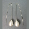 Silver Long Dangle Small Tear