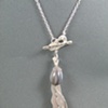 Silver and Botswana Agate Pendant