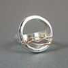 Silver and Copper Mountain Ring
