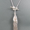 Silver and Botswana Agate Pendant