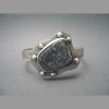 Black Drusy Cuff