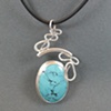 Turquoise and Silver Pendant